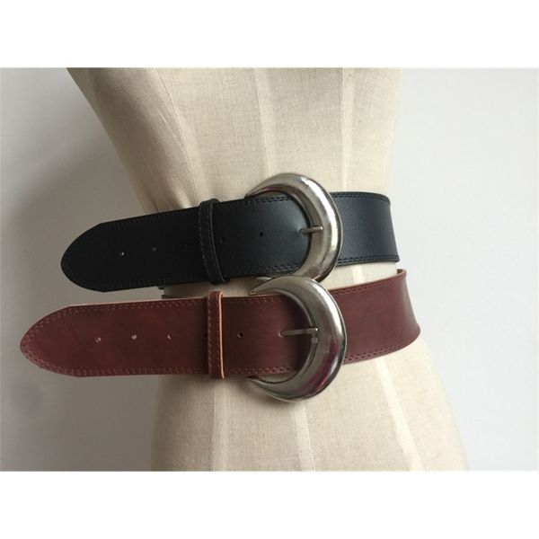 

new arrivals time-limited woman designers fashion similar models european style girdle belt widening belt windbreaker jacket with, Black;brown