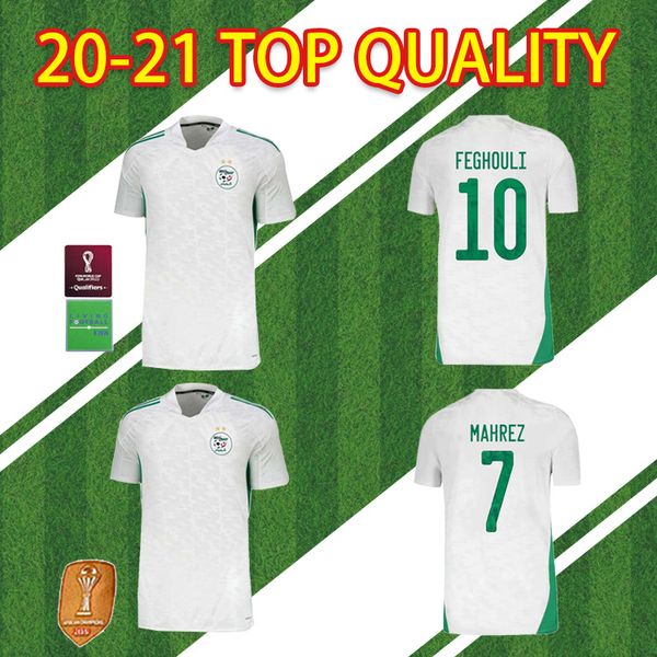 

2020 2021 new algeria mahrez two star soccer jerseys 20 21 atal kids slimani brahimi home bennacer football shirts maillot de foot uniforms, Black;yellow