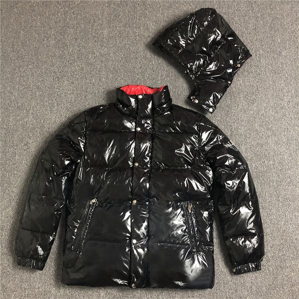 

mens down jacket coats winter jacket puffer jackets men women winter casual outdoor warm feather outwear keep warm classic style, Black