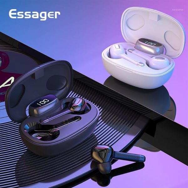 

essager t9s tws bluetooth wireless earphone sport headphone earbuds in ear with mic handsheadset for1