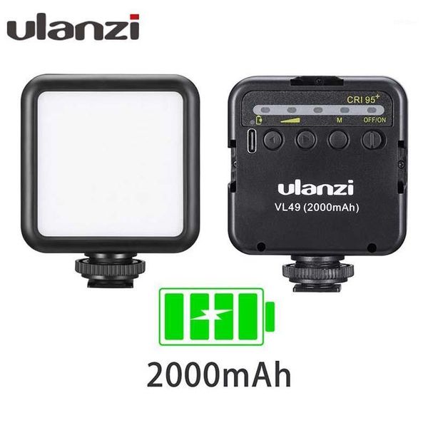 

flash heads ulanzi vl49 6w mini led pography light with 2000mah built-in lithium battery, camera video fill for vlogging1
