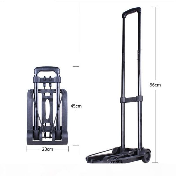 

shopping hand pulling car luggage carts portable family mini folding travel trolley storage holders racks