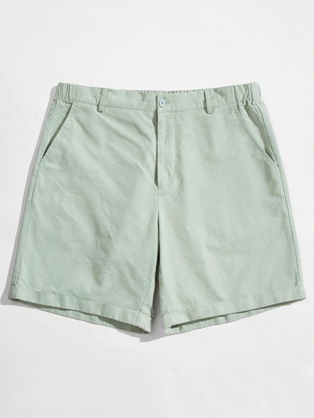 

men solid slant pocket shorts d5oh#, Black