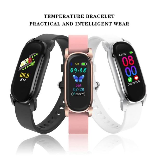 

smart sports watch, wristbands with blood prsure and temperature monitors