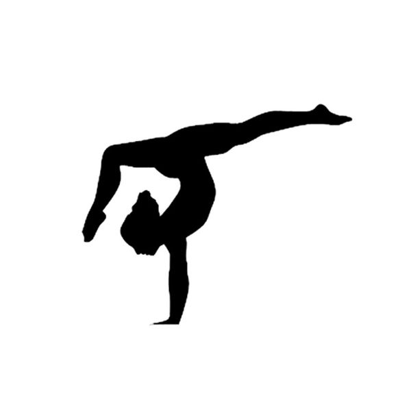 

13.2*10.8 fashion yoga meditation car sticker accessories vinyl silhouette c16-2005
