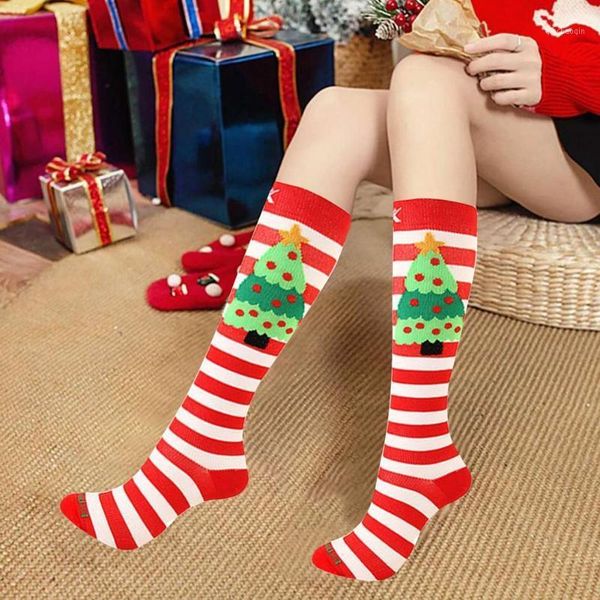

sports socks 6 pairs of christmas in tube compression stocking pendant1, Black