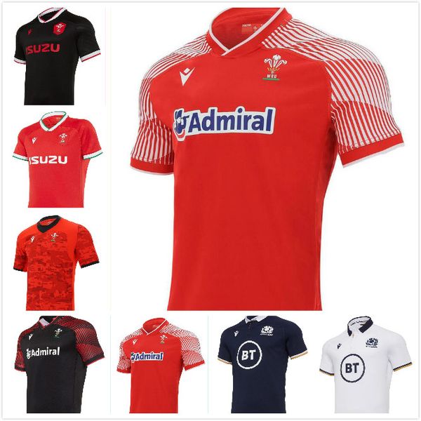 

2020 2021 wales scotland rugby jersey 20 21 home away welsh size s-5xl scottish shirt maillot camiseta maglia, Black;gray