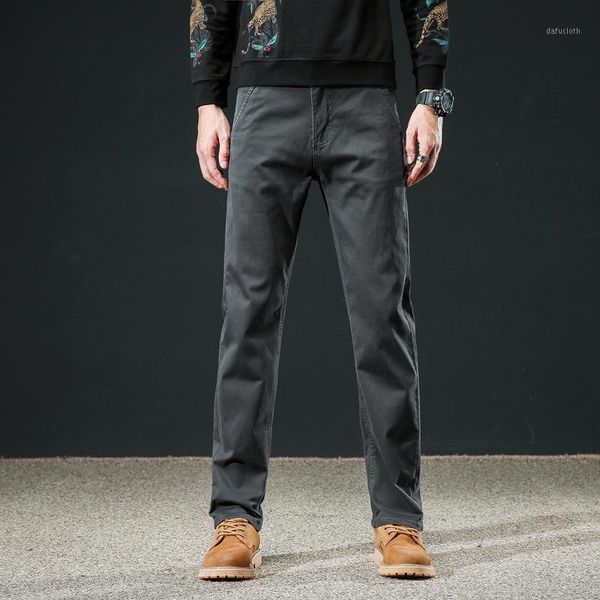 

3 colors brand spring autumn winter new fashion 2020 straight men smart casual pants cotton man trousers plus size 28-40,p3251, Black