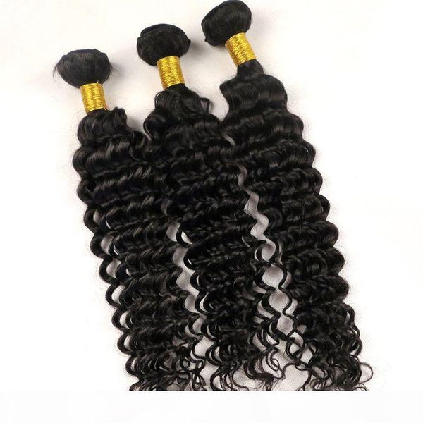 

virgin human hair wefts brazilian hair bundles deep curly 8-34inch unprocessed peruvian malaysian indian cambodian bohemian hair weaves, Black