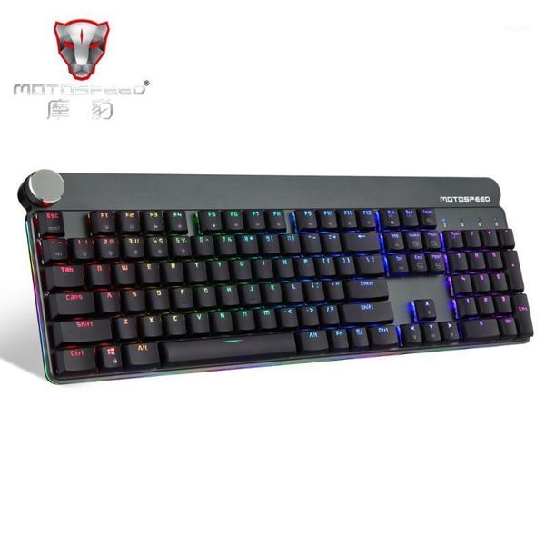 

motospeed gk81 gaming mechanical keyboard wired & 2.4g dual mode rgb led backlight metal slim keyboard for computer gamer1