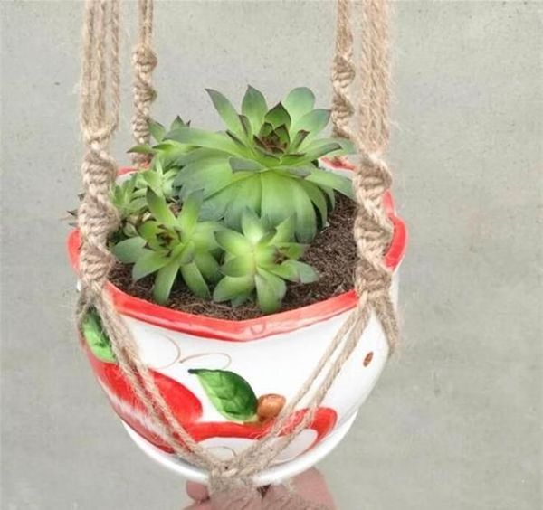 

hangers macrame pots holder rope wall planter hanging plant holders indoor flowerpot ba jllwes yummy_shop
