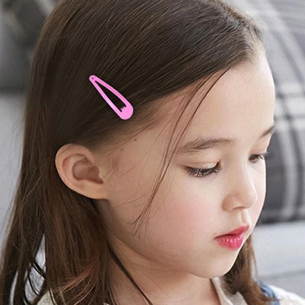 

12 шт. snap hair clips для baby girls детены для волос аксессуары для волос женщины металлические шпильки водяной waterrop симпатичные метал, Black;brown