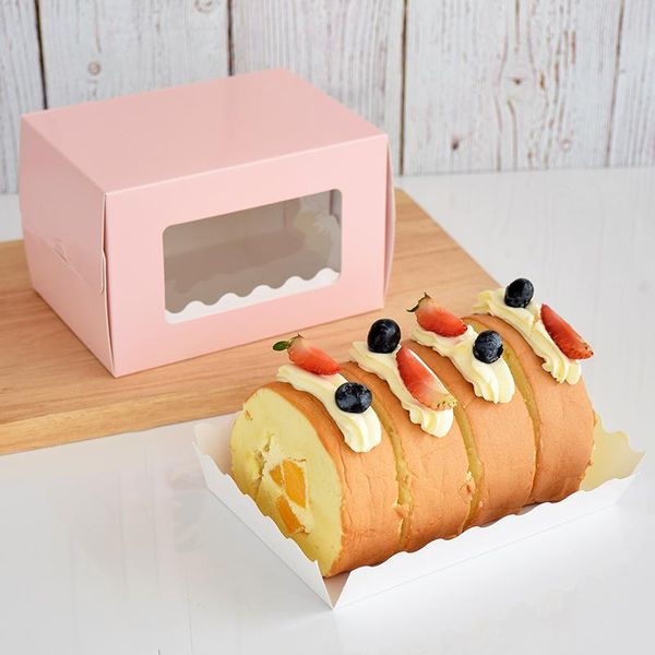 

стобаг 10 шт. алмазный узор с окном бумага подарочная коробка и поднос украшения торта поставки розовые синие белые события вечеринка свадьб