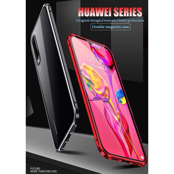 

metal magnetic double side glass phone case for xiaomi redmi note 7 8a k20 k30 pro phone cover for xia wmthqq