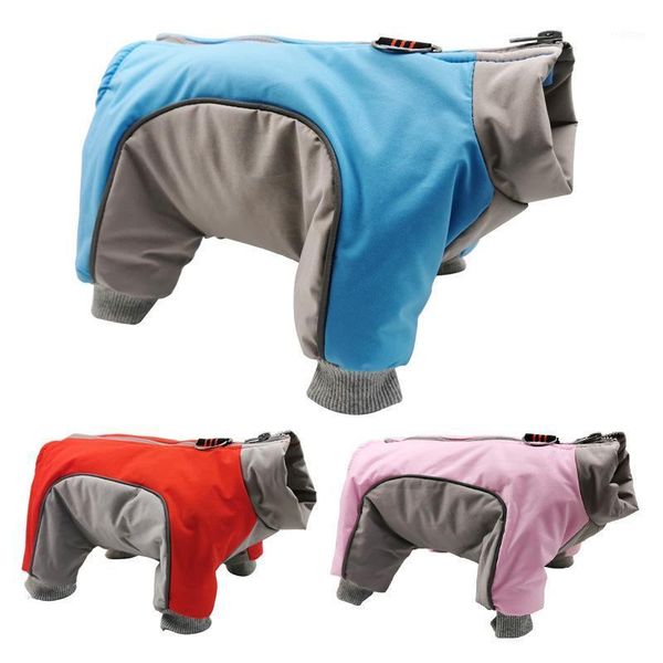 

winter pet clothes cotton-padded clothes double color matching plus velvet dog four-legged1