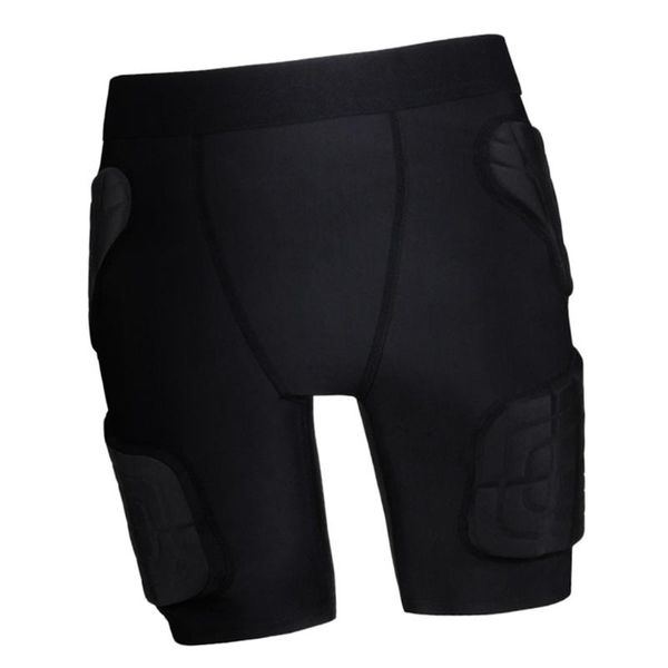 

compact skating padded shorts skiing skateboard buhip protector for age 5-12, Black;gray