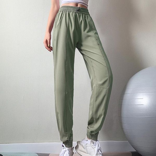 

binand pocket sports pants women high waist yoga pants loose running gym thin quick dry fitness training trousers female, Black;blue
