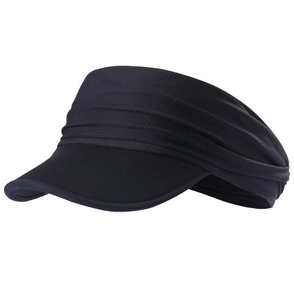 

outdoor soft brim sun visor running cap summer uv sport hiking tennis beach empty hat headscarf headband women men jllxzg
