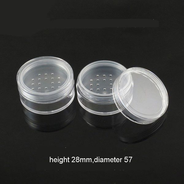 300 teile/los 20g 20ml Klar Creme Jar, lidschatten Make-Up 20cc Nagel Pulver Gel Container Kleine Stapel Leere Lose Power Topf