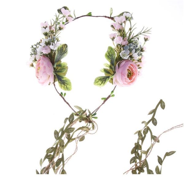 

bride flower wreath headdress ornaments kids party floral garlands bride headdress flower hair band pgraphy jewelr qylkej
