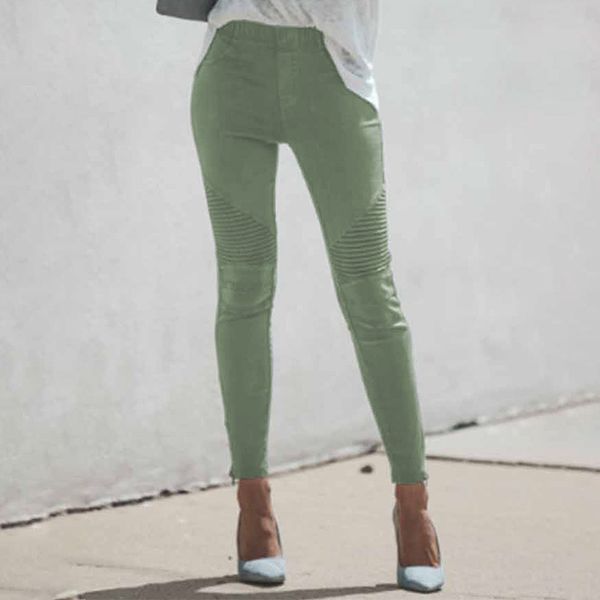 

shiying high waist autumn new solid color leg zipper women's jeans 77624, Blue