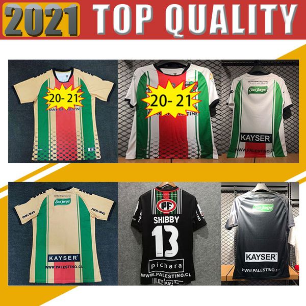 

2020 palestine soccer jersey 20 21 thai quality survetement palestinian palestinians palestino rosende football shirt, Black;yellow