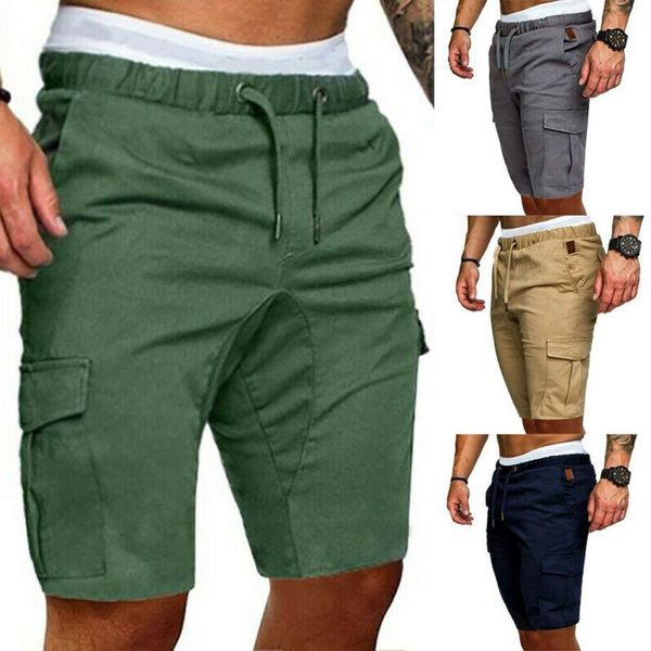 

men's shorts fashion mens summer casual gym sport running workout cargo plus size, White;black