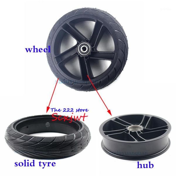 

8 inch wheel 200x50 solid tire alloy hub for ninebot segway es1 es2 es4 electric scooter rear wheel explosion-proof tire1