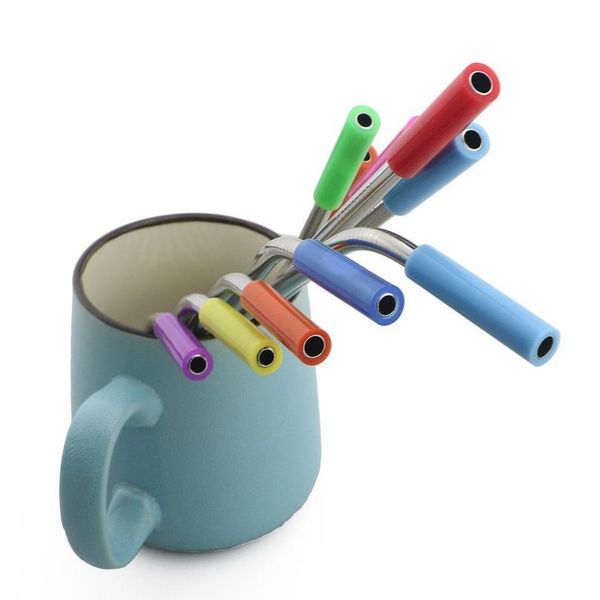 

304 stainless steel straw metal straws 6/12mm reusable straw drinking straws set with cleaner brush for mugs costom bbyqqc