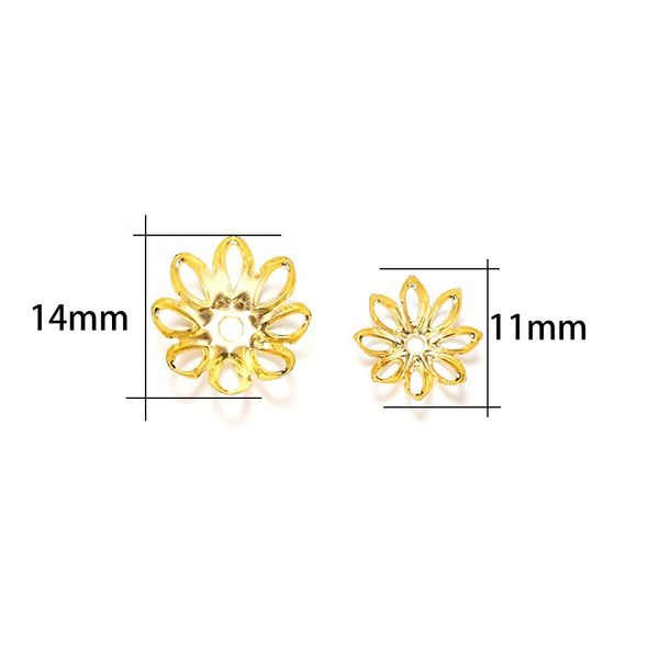 

100 шт. / лот milve gold rhodium bevil flowers bears caps 11 14 мм оспределительная осадка bear chars cap для ювелирных изготовление выводов