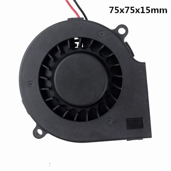 

dc 12v 7.5cm 7515 double ball durable snail turbine cooling blower1