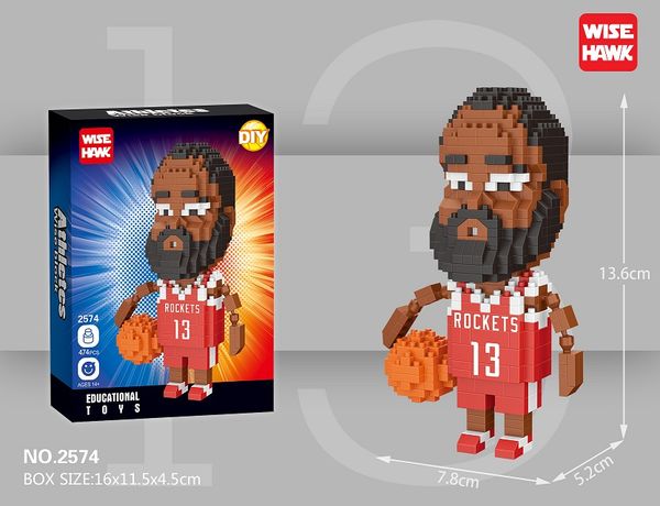 

2020 model building minifig toy for basketball players with microparticle blocks birthday presents for boys and girls