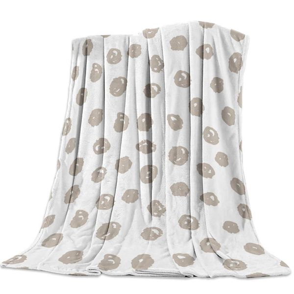 

geometric circle pattern blanket flannel soft blanket suitable for adults children and the elderly custom warm for bed
