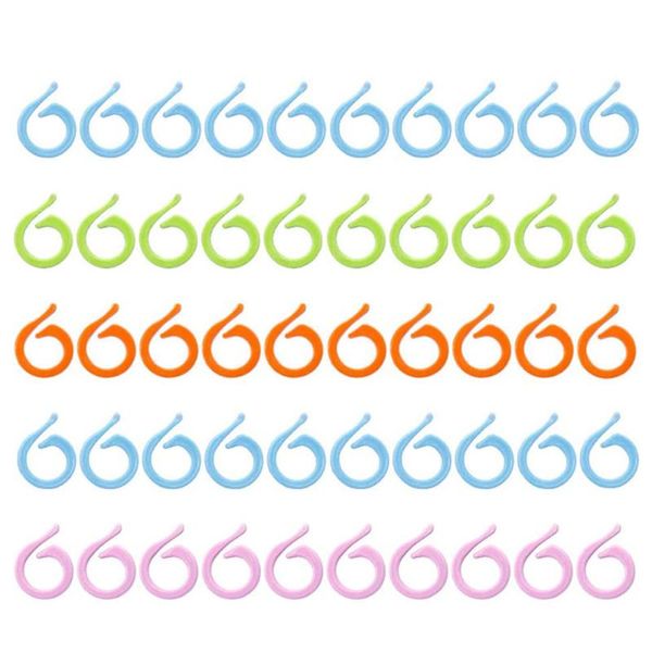 

sewing notions & tools 20pcs knitting stitch markers 16mm 21mm plastic counters needle clip rings for weaving accessories, Black