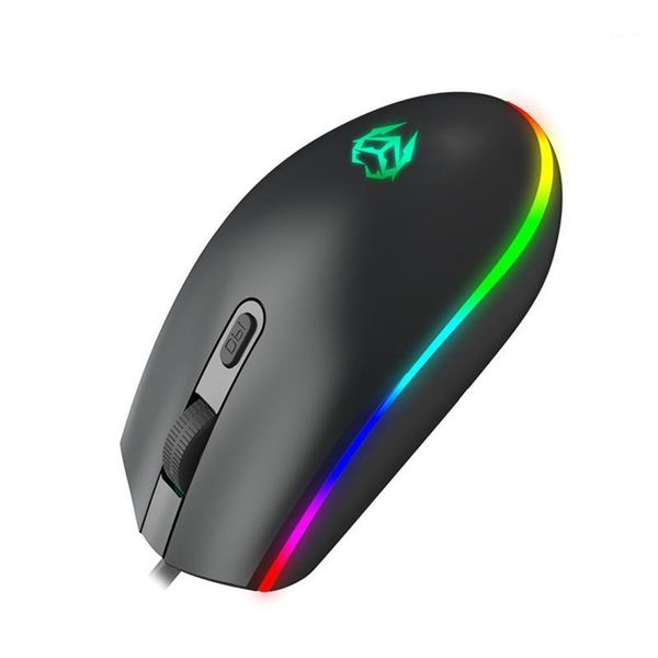 

mice usb wired gaming mouse rgb light 800/1200/1600 dpi optical engine business with 1.4m cable long cord1