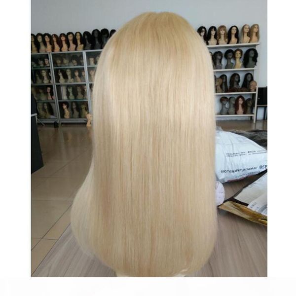 

new product 613 blonde wig straight 13x6 lace front wigs part human hair wigs pre-plucked 150% density for women factory outlet, Black;brown