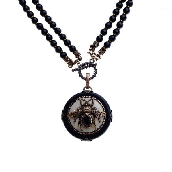 

ch-111 europe vintage insect design (two kinds of method of wear) necklace1, Silver