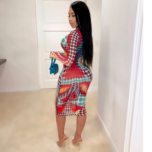 

2020 skirt large women's long sleeve wave point print tights, White