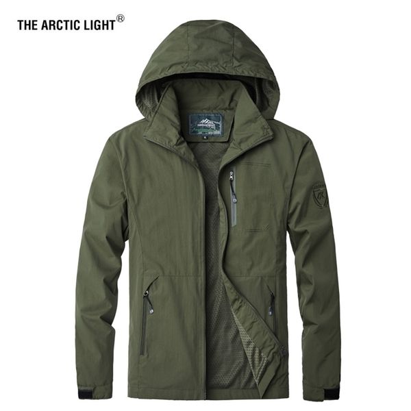 

the arctic light men spring trekking coat jacket outdoor sportswear parka overcoat hiking travel mountain climbing 4xl 5xl 201114, Black;brown
