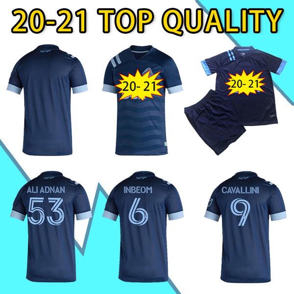 

mls 2020 vancouver soccer jersey kids kit 20 21 montero cavallini soccer uniform reyna ali adnan football shirts, Black;yellow