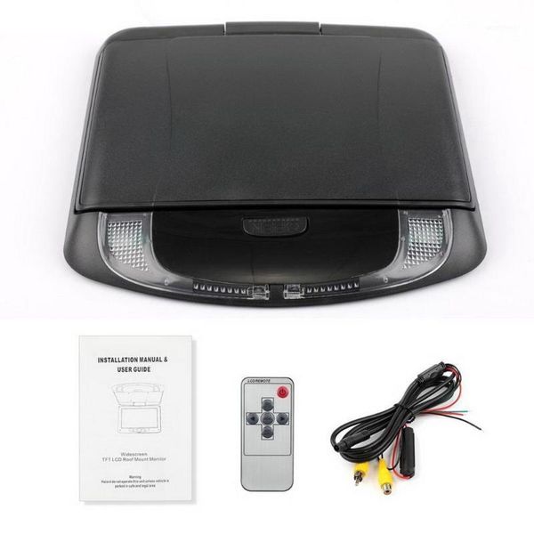 

new wide voltage reversing image display car ultra-thin ultra-light 9 inch high-definition car ceiling display1