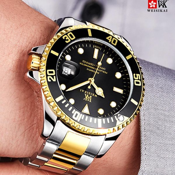 

мужские часы новые роскошные бизнес часы мужчины водонепроницаемый дата черный набор часы мода мужской часы наручные часы relogio masculino, Silver