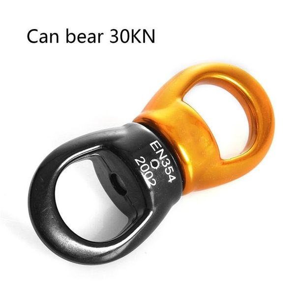 

30kn outdoor climbing carabiner universal wheel gimbal ring yoga swing hammock rope swivel rotational c jlldfm