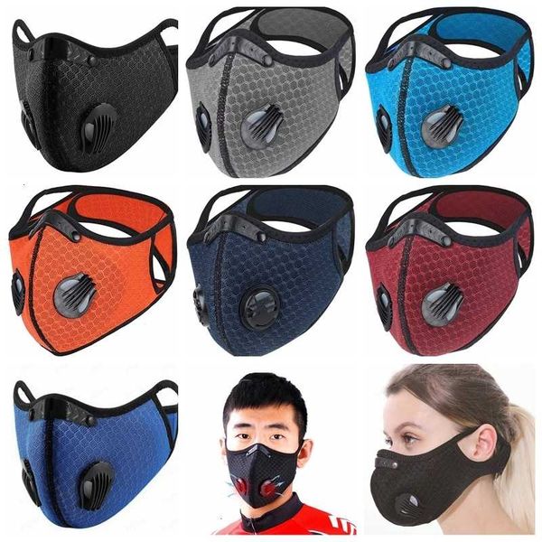 

masks face mask pm2.5 sport outdoor cycling training anti-dust pollution adjustable activated carbon filter wi