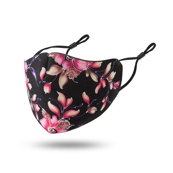 

u45x5u designer face reusable funny nose masks mascherine high fashion washable cloth black red starry sky mask camo dolphin n