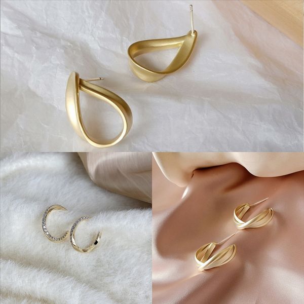 

c9zl earring sterling silver post earring mini earrings stud flower with beadsnice shambala nice gift backs earring for women, Golden