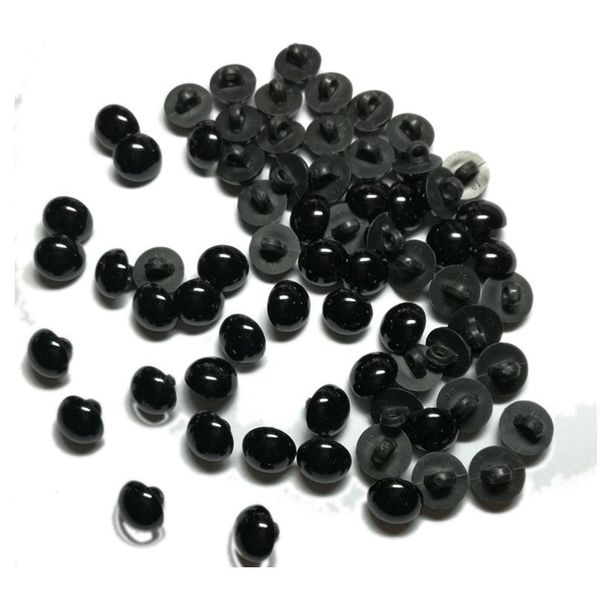 

100pcs/200pcs animal eyes resin 9mm/11mm diy buttons round mushroom domed sewing shank eyeball animal ball toy eyes acc bbywao, Blike;white