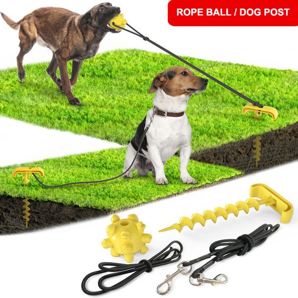 

new pet products selling selling outdoor tie dog pile peg tie dog tug of war dog toy dhl for free