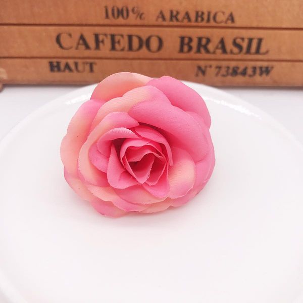 

10 шт. 4.5см мини шелковая роза искусственный цветок головка для свадьбы украшения дома брак обувь шляпы аксессуары ремесло поддельные цветы