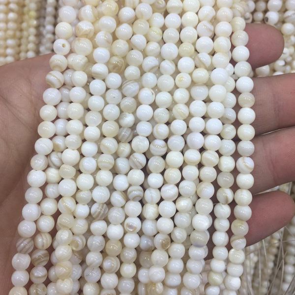 

natural stripes pearl shell beads mother of pearl freshwater shell round beads for jewelry making diy charm bracelet necklace jllymk